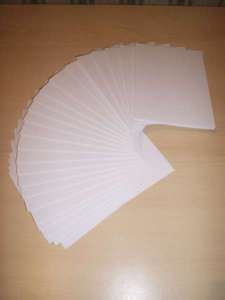 100 White Card Blanks + Envelopes (A6/C6)